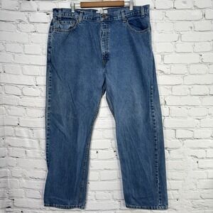 Vintage Levis Strauss Signature Jeans Men 40x32 Relaxed Straight Made In Russia‎